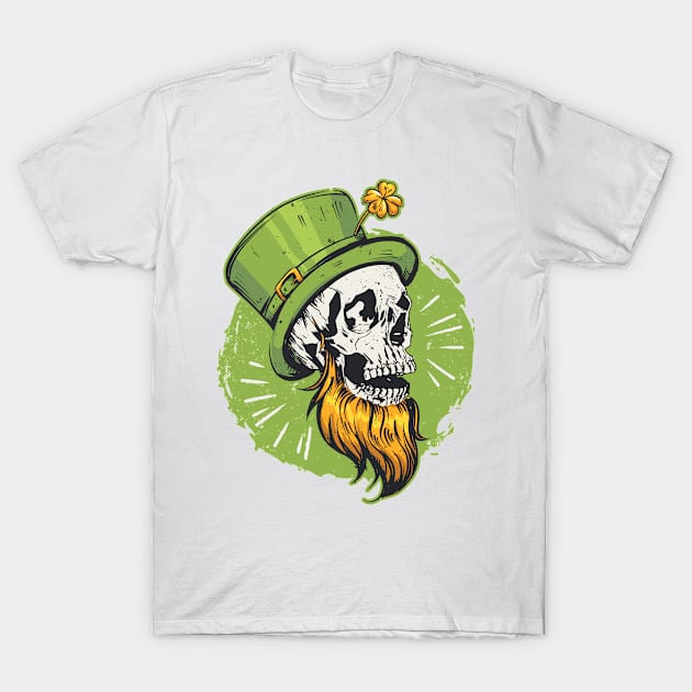 St patrick's skull T-Shirt by AntiAntiFlorian